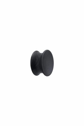 Furnipart- Pulley - knop i eg bejdset sort H22,5mm Ø45mm