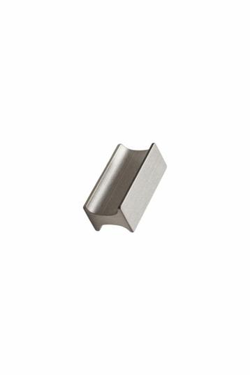 Furnipart- Track - knop i aluminium inox look CC32mm L50mm B19mm