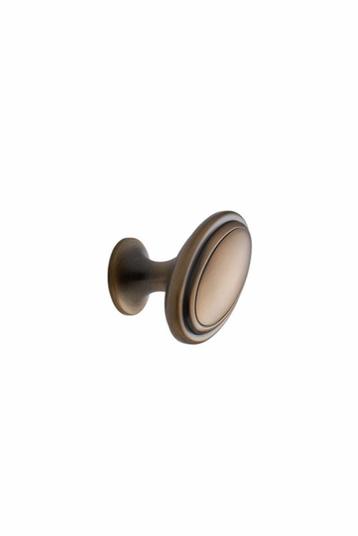 Furnipart - Oval Knob - greb i zink antik guld L60mm B35mm H38mm