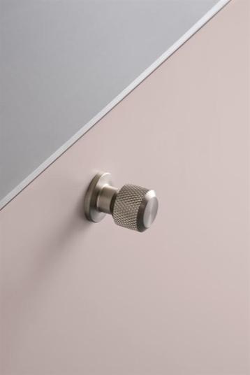Furnipart - Manor Round - greb i zink Inox look H35mm Ø30mm