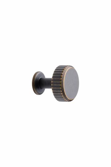 Furnipart- Villa round - knop i zink antik brun H20mm Ø30mm