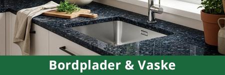 Bordplader og Vaske