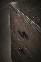 Furnipart - Dome - greb i Zink Mat sort L49,8mm B35,9mm H25,6mm