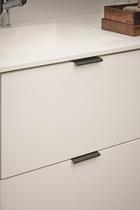 Furnipart - Edge Straight - greb i aluminium børstet mat sort CC60mm L100m