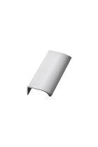 Furnipart - Edge Straight - greb i aluminium NCS 0500 - Mat hvid CC60mm L1
