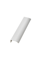 Furnipart - Edge Straight - greb i aluminium NCS 0500 - Mat hvid CC2x80mm