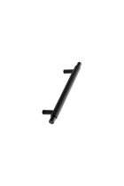 Furnipart - Manor - greb i Zink Mat sort CC128mm L182mm B14mm H36mm Ø14mm