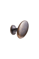 urnipart - Oval Simple - greb i zink antik brun L60mm B35mm H38mm Ø2