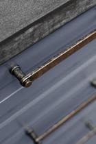 Furnipart - Pillar Handle - greb i zink antik messing CC160mm L175mm B15mm H32,5mm