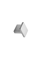 Furnipart - Transit Knob - greb i Zink Inox look CC16mm L24,8mm B31,9mm H24mm