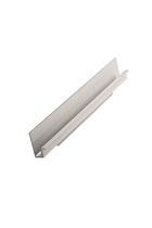 Furnipart - Wall - greb i Aluminium Inox look L196mm B14,9/20,5mm H40mm
