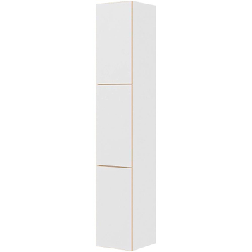 Multi-Living Bad højskab i White/Oak Line H: 172,8 cm D: 32,0 cm - 3 låger inklusiv 5 hylder  - Bredde: 30 cm