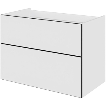 Multi-Living Bad vaskeskab i White/Black line H: 57,6 cm D: 44,5 cm - Fuldudtræk/softluk - Bredde: 80 cm