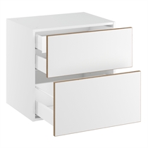 Kitchn Badunderskab lavt m/2 skuffer og 1 indvendig skuffe H:576 D:450 B:1000