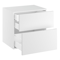 Kitchn Lavt underskab til bad med 2 skuffer og indvendig skuffe