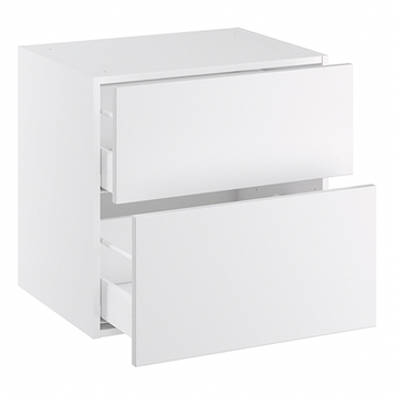 Kitchn Lavt vaskeskab bad med 2 skuffer med udskæring i øverste skuffe