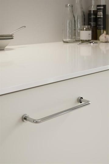 Furnipart - Lounge - greb i rustfrit stål plank poleret CC128mm L142mm H35mm B14mm