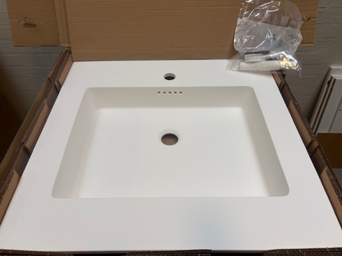 Marmorline Solid Surface - Colombo vask - 62x60 cm