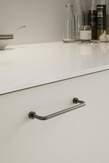 Furnipart - Lounge - greb i zink gun-metal CC128mm L142mm H35mm B14mm