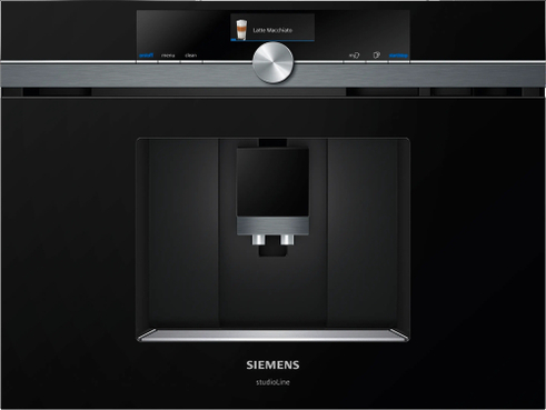 Siemens indbygnings kaffemaskine fra udstilling - model CT836LEB6