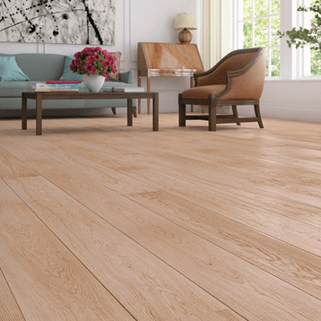 Oak Plank Harmony, børstet hvit olje