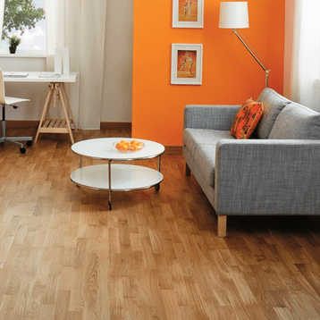 Eik 3-stavs Laminatparkett, Naturmatt lakk