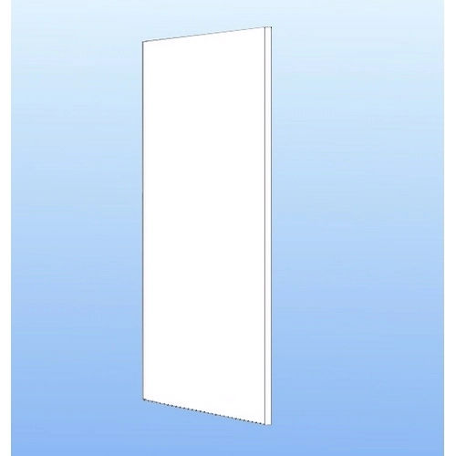 Halvhøy sengegavl hvit melamin - 124,8 x 60 cm