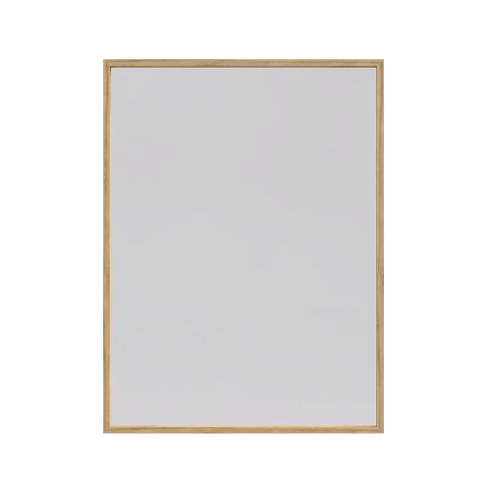 Just Wood spejl med lysolieret egetræsramme 60 x 80 cm