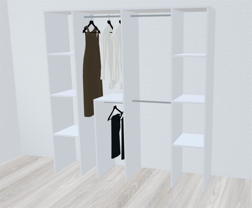 Celebert Inventar fra bredde 200 til 220 cm passer til 2 skydedøre