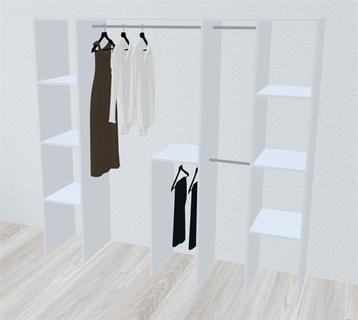 Kitchn Inventar fra bredde 220 til 240 cm passer til 2 skydedøre