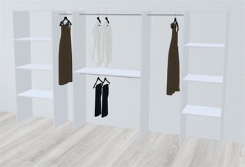 Kitchn Inventar fra bredde 360 til 380 cm passer til 3 skydedøre