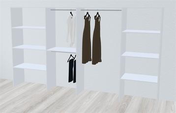 Kitchn Inventar fra bredde 360 til 380 cm passer til 4 skydedøre