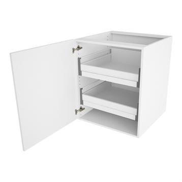 Underskab, 1 låge, 2 bakker (indvendig). H:704 B:400 D:580
