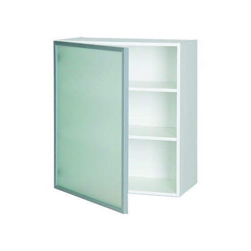 Multi-Living Vitrineskab overskab H: 70,4 cm D: 34,0 cm - Låge med klart glas inklusiv 2 hylder