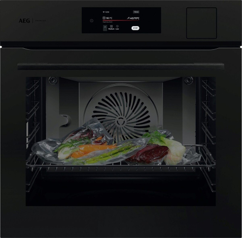 Indbygningsovn - SteamCrisp MattBlack - AEG 8000 - PO8000ST