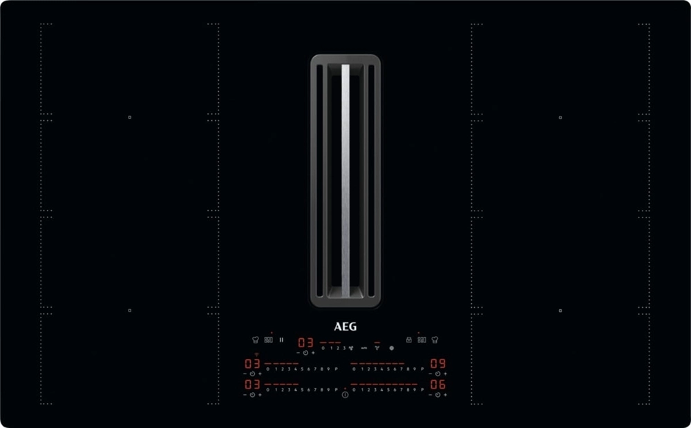 83 cm Induktionskogeplade m/ intgr. Emhætte - AEG 8000 - CCE84779CB