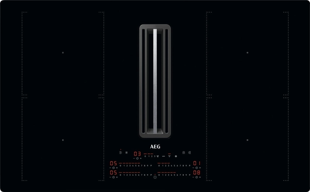 83 cm Induktionskogeplade m/ intgr. Emhætte - AEG 8000 - CCK84751CB