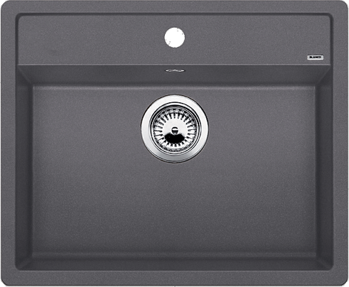 Blanco underlimet silgranit Dalago 6 UX Sort, 1 hanehul /midt (60)