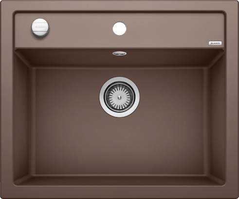 Blanco underlimet silgranit Dalago 6 MX Kaffe, 2 huller løft-op t/h (60)