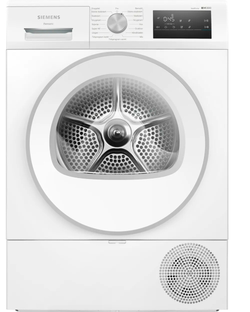 Tørretumbler kondens A++ m/disp. varmepumpe 8kg - Siemens iQ300 - WT45HV0BDN