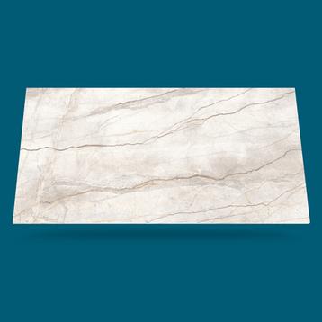 White Silver Root Keramik bordplade på mål