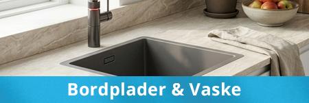Bordplader og Vaske