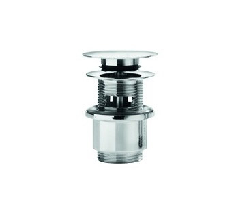 Klik-ventil til vaske m. overløb