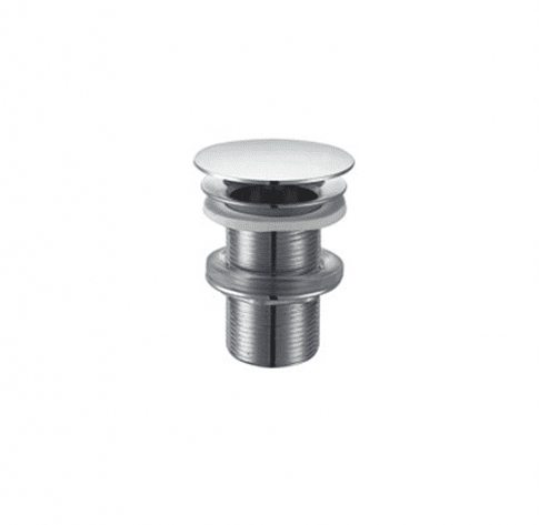 Tvangsåben bundventil - Børstet krom