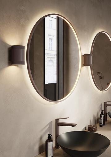 Siena spejl - Ø 80cm