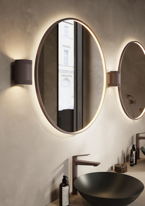 Siena spejl - Ø 80cm