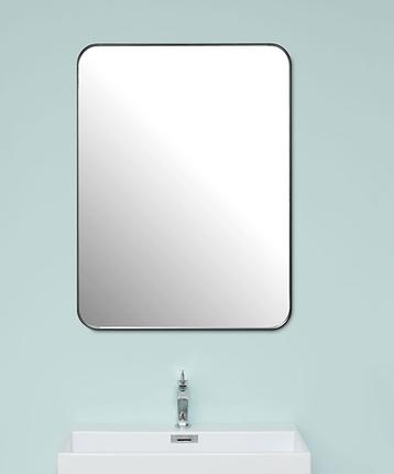 Spejl m. sort metalramme - 60x80cm / 120x80cm