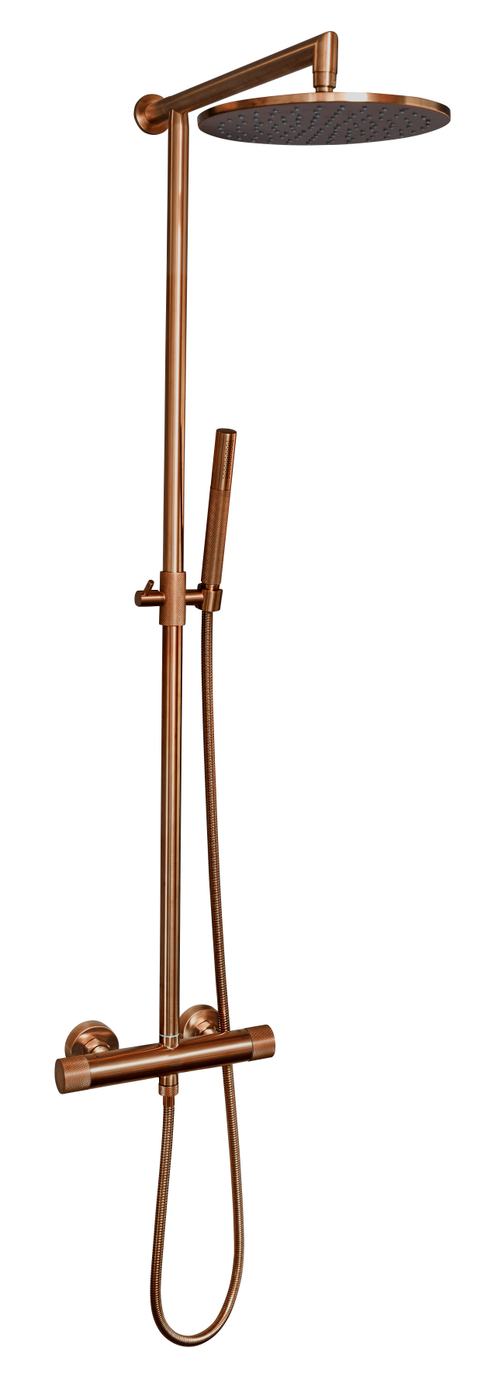 Cassøe brusesæt Crystal Cut - T8 - Børstet stål