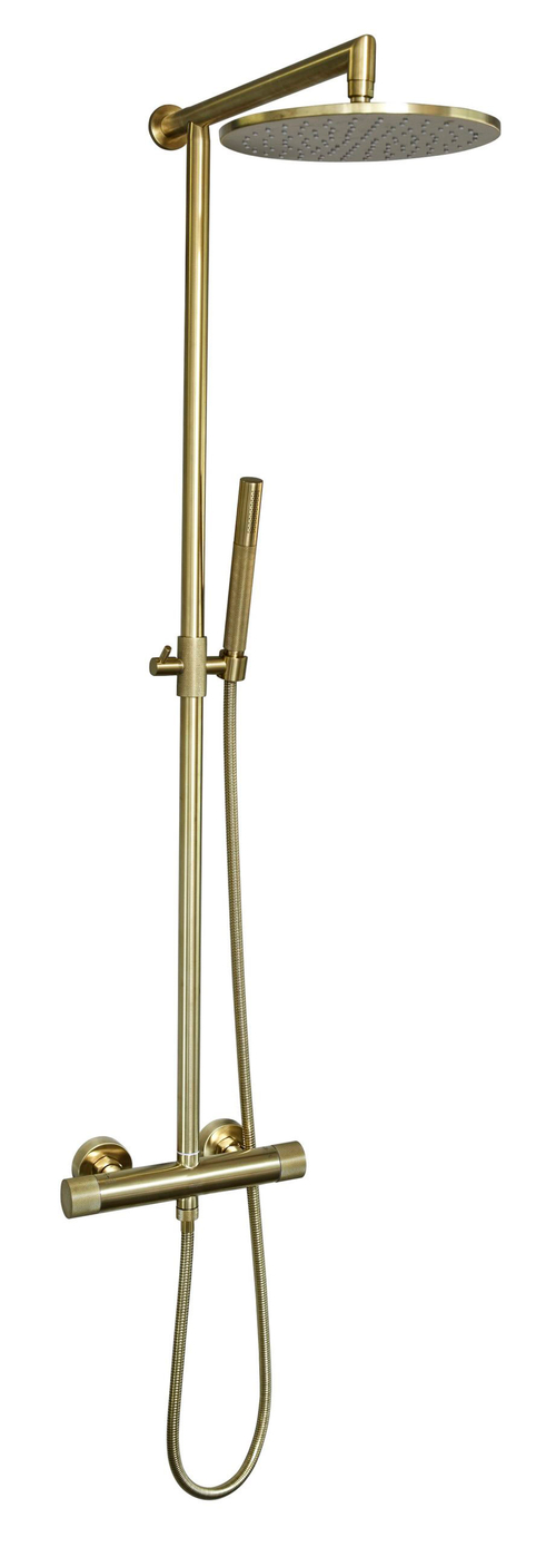 Cassøe brusesæt Crystal Cut - T8 - Børstet messing