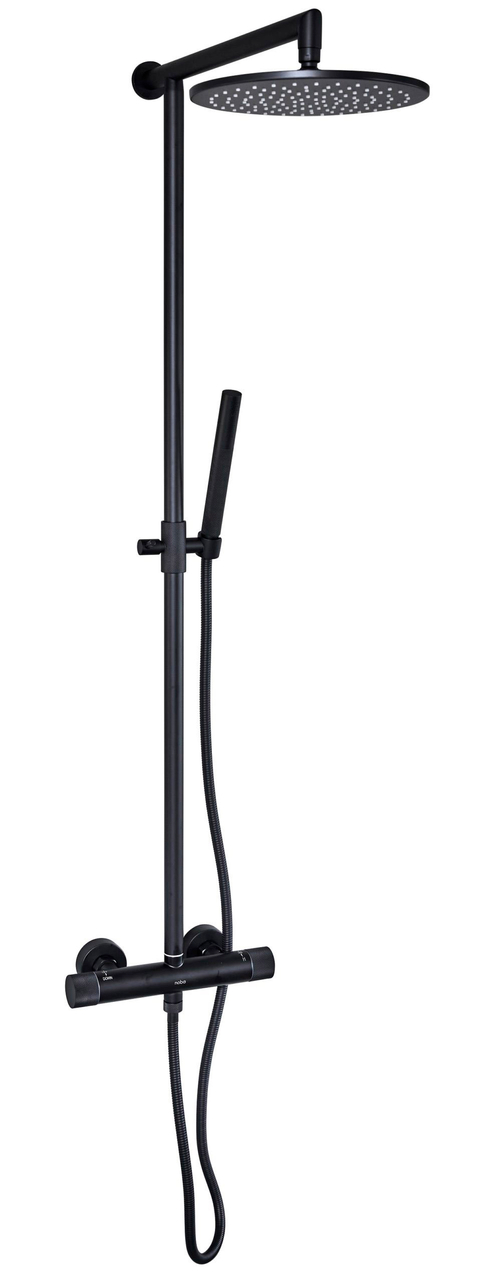 Cassøe brusesæt Crystal Cut - T8 - Mat sort